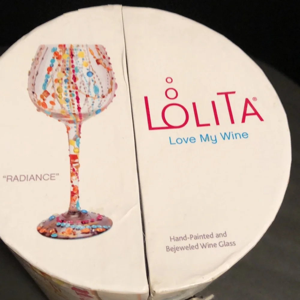 Lolita Radiance wine glass retired in original box